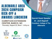 Edenton Events, Albemarle Area 2024 Campaign Kick-Off & Awards Luncheon