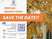 The Cupola House and Gardens, Fall Lecture Series
