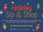 Edenton Events, Holiday Sip & Shop