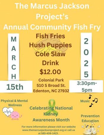 Edenton Events, The Marcus Jackson Project Annual Community Fish Fry