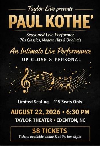 Taylor Theater, Paul Kothe' Live at Taylor Theater