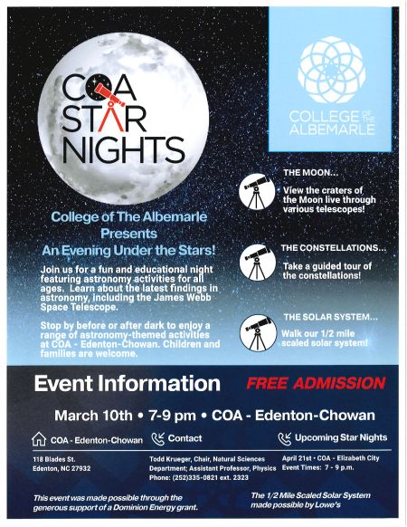College of Albemarle, Star Nights