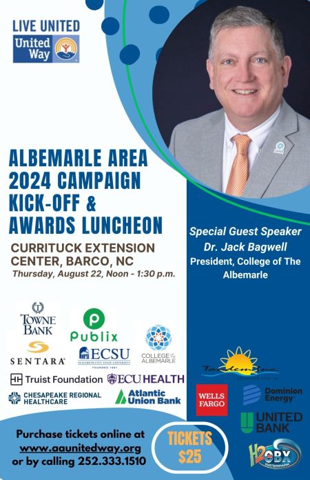 Edenton Events, Albemarle Area 2024 Campaign Kick-Off & Awards Luncheon