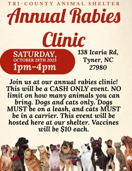 Edenton Events, Annual Rabies Clinic