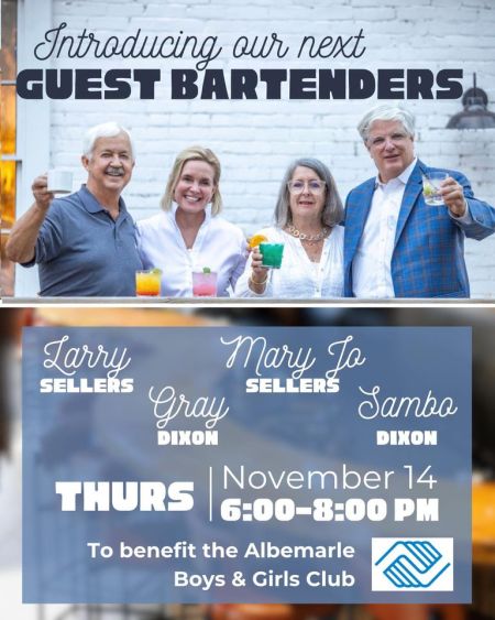 Edenton Events, Guest Bartenders Fundraiser