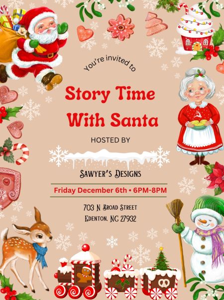 Edenton Events, Story Time with Santa
