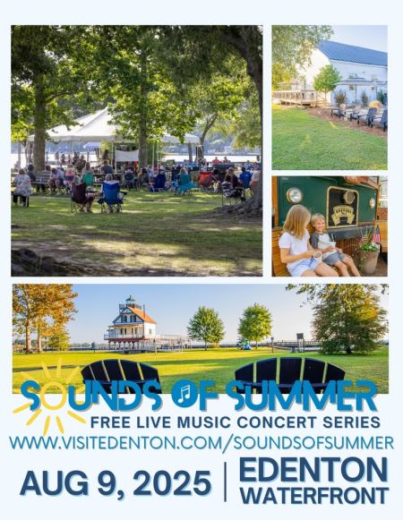 Destination Downtown Edenton, Sounds of Summer Concert Series: August