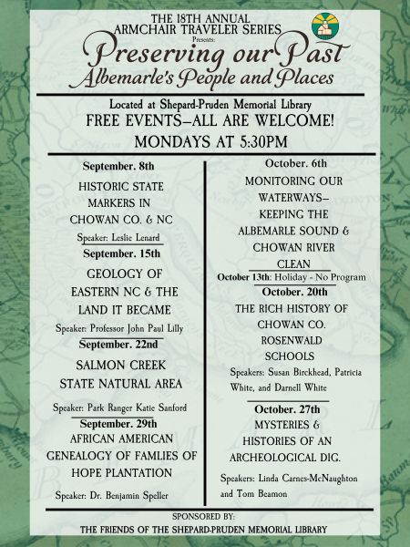 Shepard-Pruden Memorial Library, Armchair Traveler Series