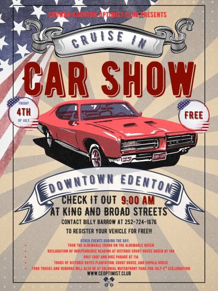 Chowan-Edenton Optimist Club, Car Show