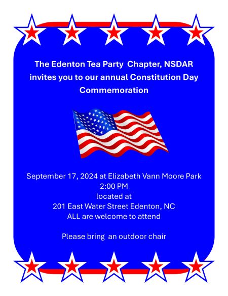 Edenton Events, Constitution Day Commemoration