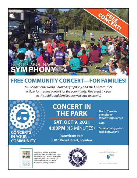 Edenton Events, Free NC Symphony Community Concert