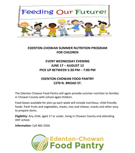 Edenton-Chowan Food Pantry, Feeding Our Future