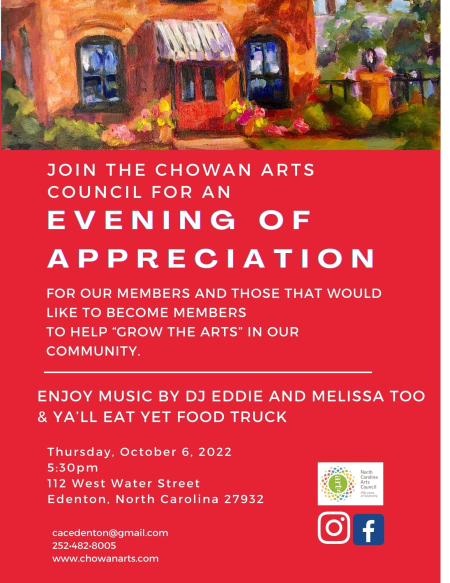 Chowan Arts Council, Evening of Appreciation - Chowan Arts Council