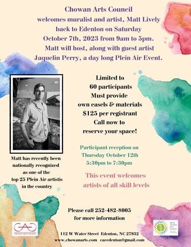 Chowan Arts Council, Plein Air Event