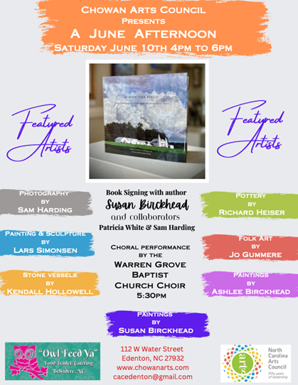 Chowan Arts Council, Book Signing & Art Event
