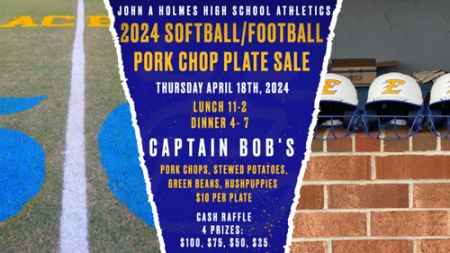 John A. Holmes High School, Softball & Football Plate Sale