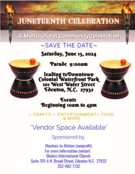Edenton Events, Juneteenth Celebration
