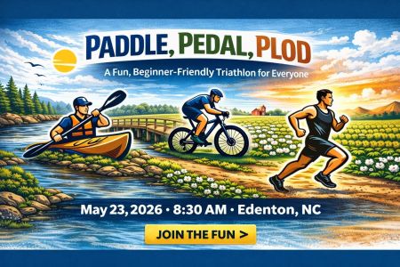 Edenton Events, Paddle, Pedal, Plod Triathlon