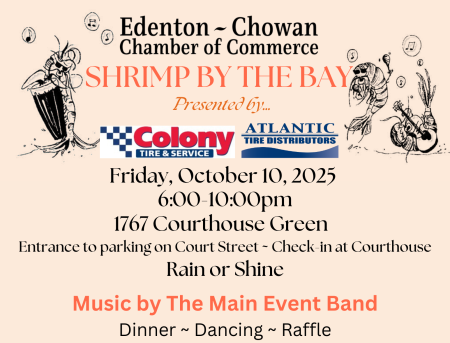 Edenton-Chowan Chamber of Commerce, Shrimp By The Bay