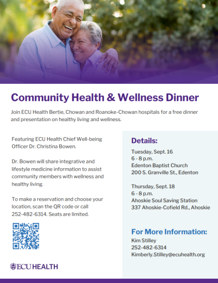ECU Health Chowan Hospital, Community Health & Wellness Dinner
