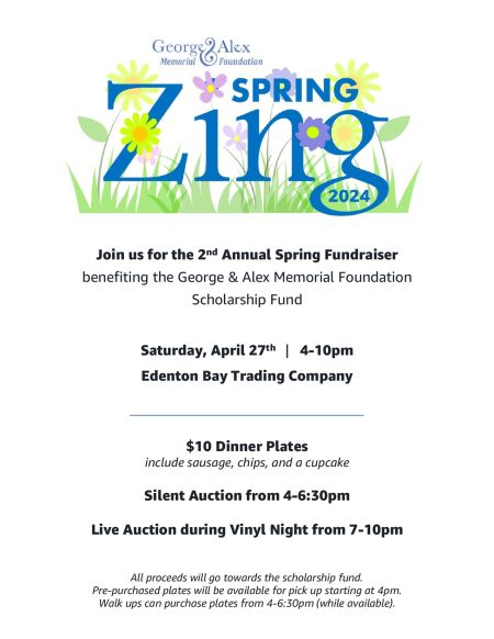 George & Alex Memorial Foundation, Spring Zing Fundraiser
