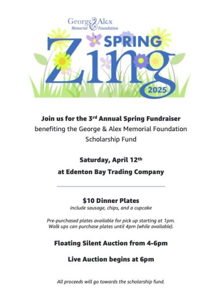 George & Alex Memorial Foundation, Spring Zing Fundraiser