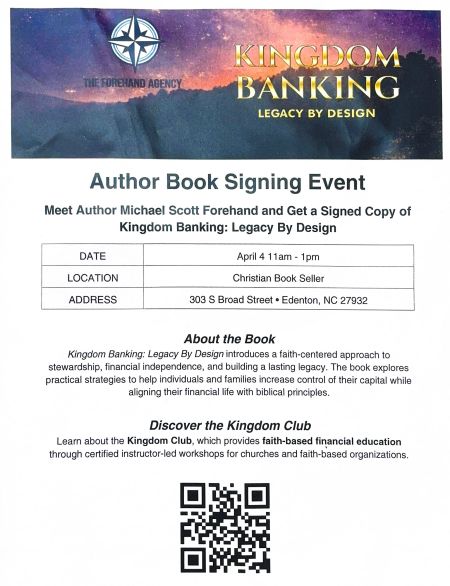 Edenton Events, Book Signing with Michael Scott Forehand