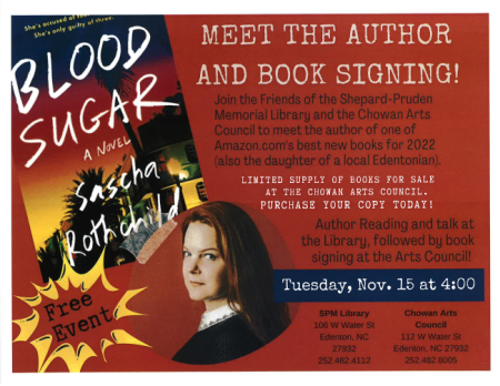 Shepard-Pruden Memorial Library, Meet the Author & Book Signing
