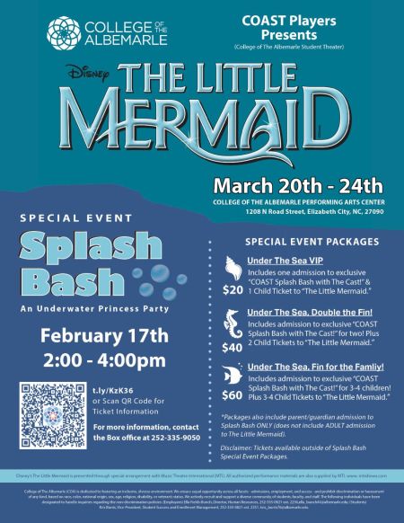 College of Albemarle, The Little Mermaid