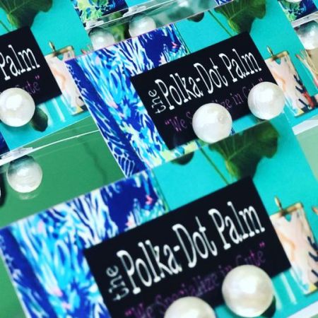 The Polka-Dot Palm Edenton NC, Cotton Pearl Studs