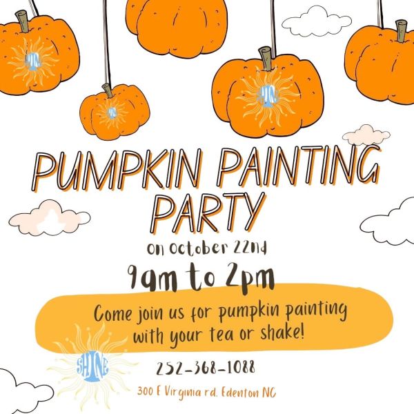 Pumpkin Painting Party Edenton Events Edenton NC Events